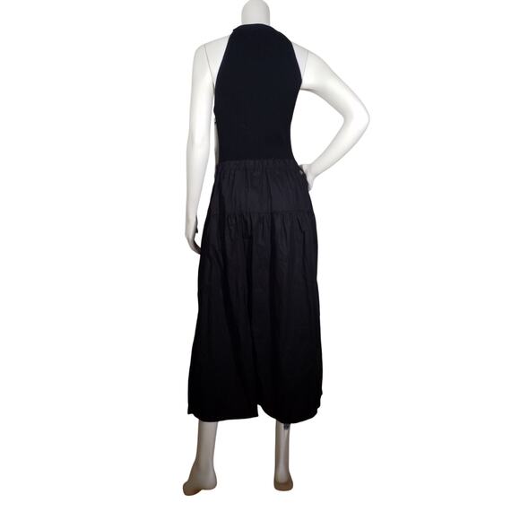 Tart Collections Womens Sz Large Harbor Knit Midi Dress Black Pockets A-Line - Picture 4 of 9
